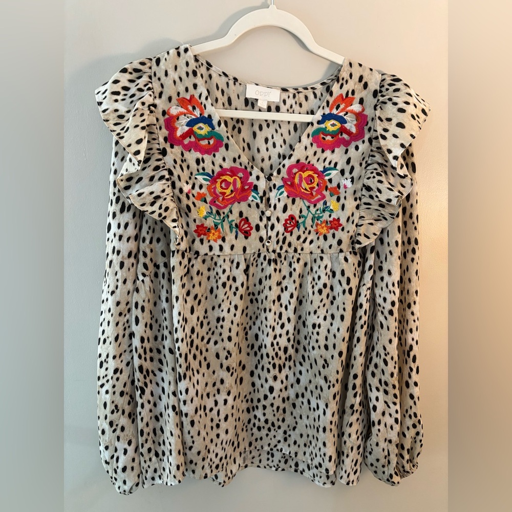 Floral Embroidered Blouse